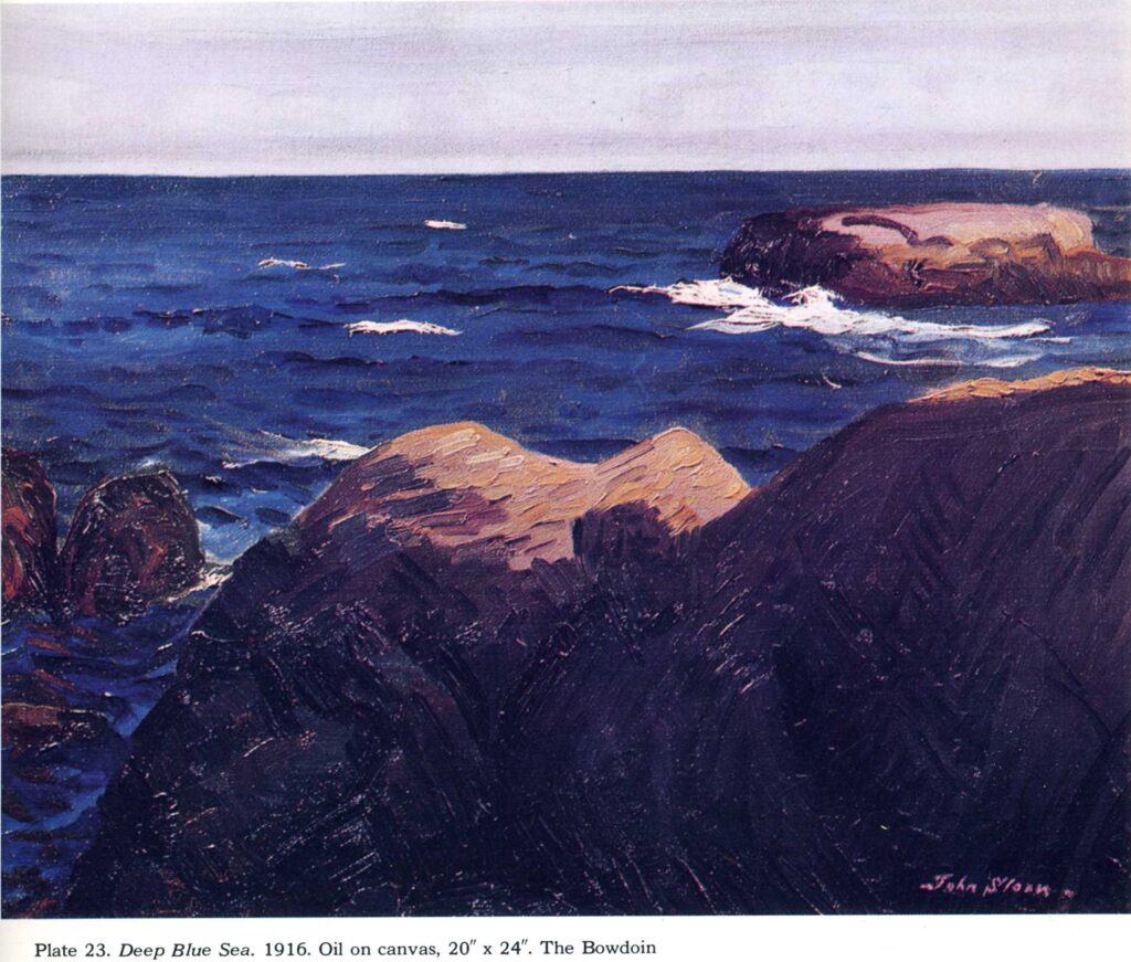 Deep Blue Sea (1916) - John French Sloan Tablo
