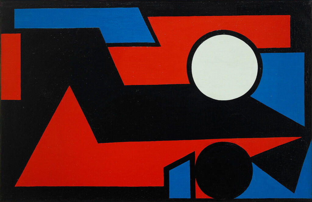 Delaumbre Bleue (1950) - Olle Baertling Tablo