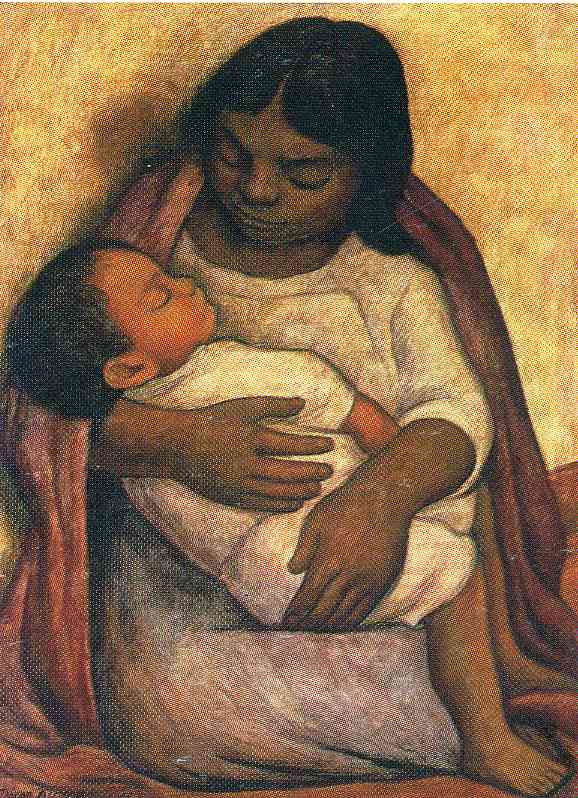 Delfina and Dimas – Diego Rivera Tablo