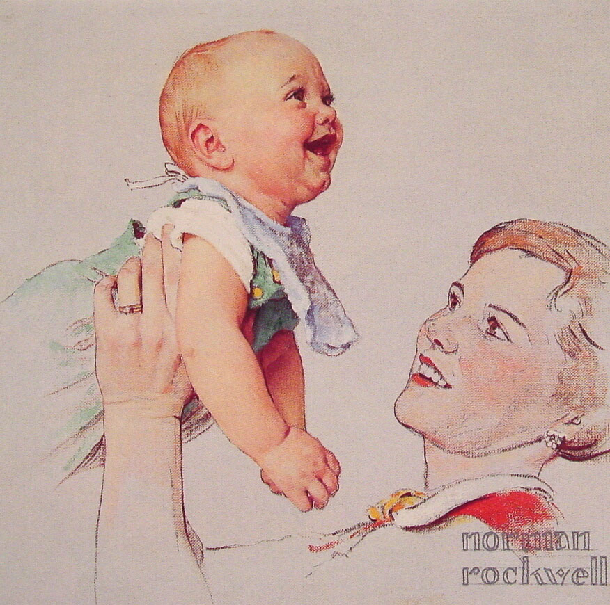 Delight (1956) - Norman Rockwell Tablo