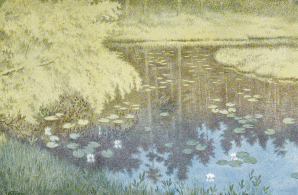 Der Ligger Tjernet I Svartbudalen (1900) - Theodor Severin Kittelsen Tablo
