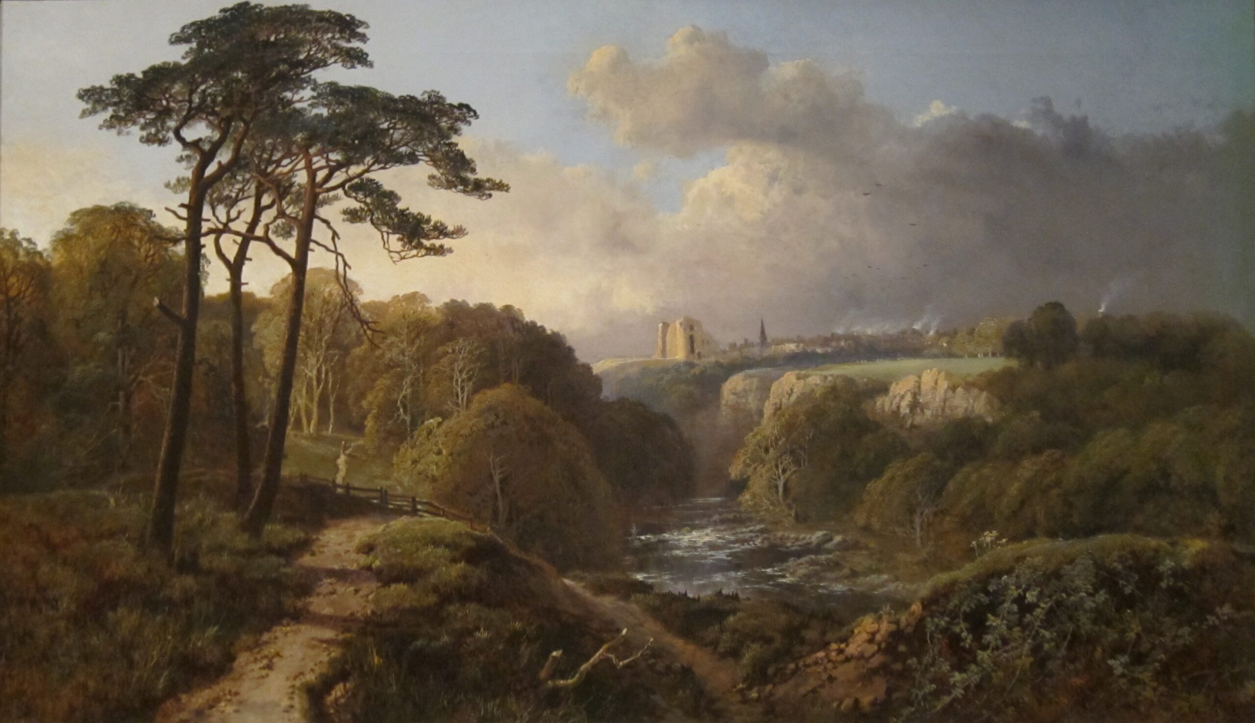 Derbyshire Landscape (1871) - Alexander Helwig Wyant Tablo