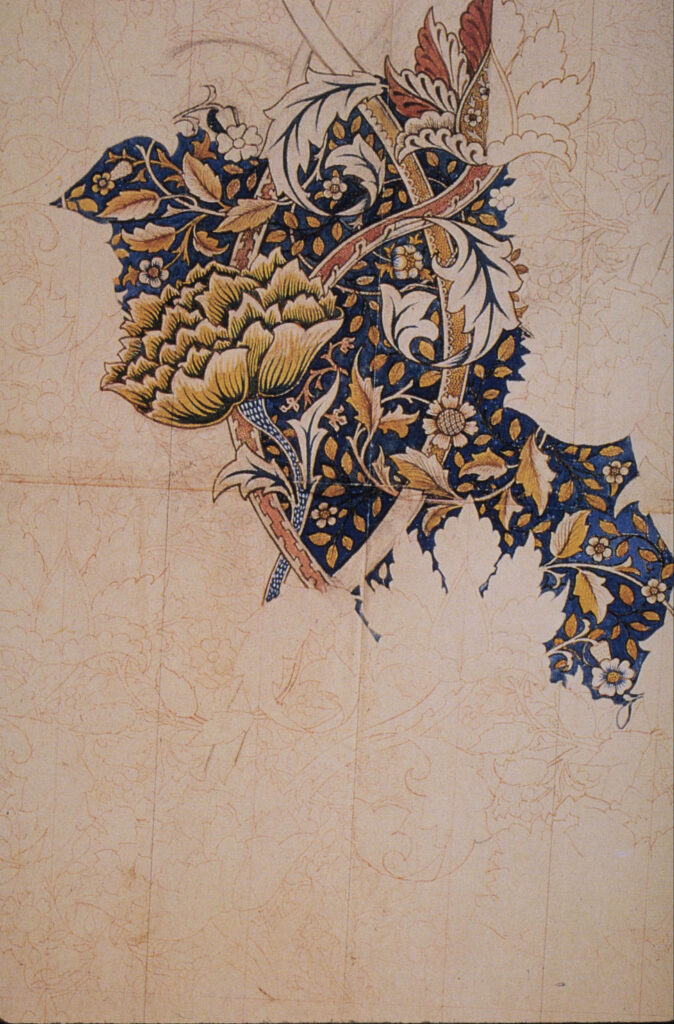 Design for Windrush printed textile (1883) – William Morris Tablo