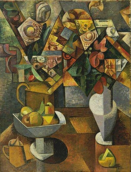 Dessert (1913) - Auguste Herbin Tablo