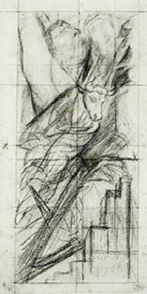 Destruction of Mythology, Study (1930) – José Clemente Orozco Tablo