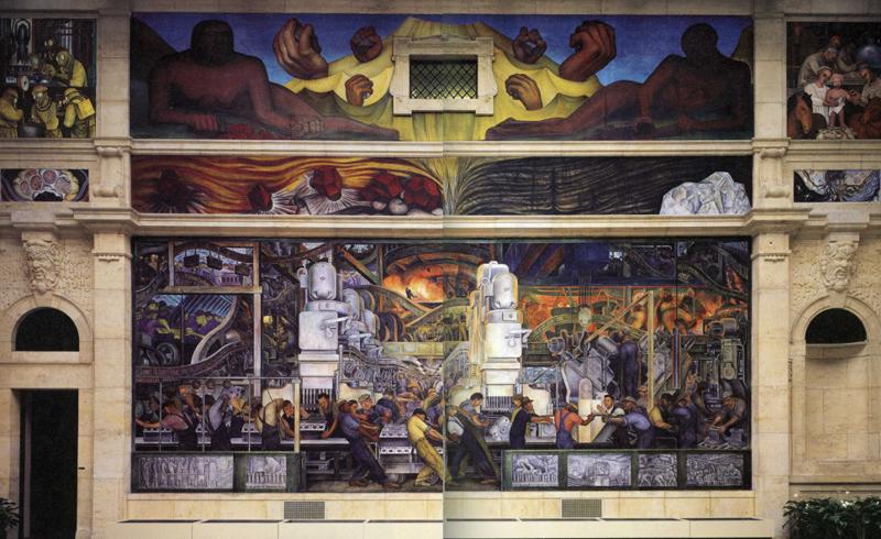 Detroit Industry, North Wall (1933) – Diego Rivera Tablo