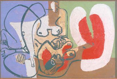 Deux femmes au repos (1939) - Le Corbusier Tablo