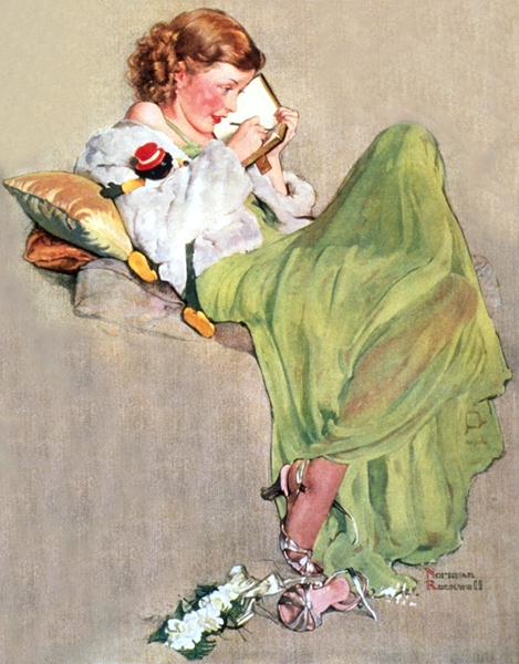 Diary (1933) - Norman Rockwell Tablo