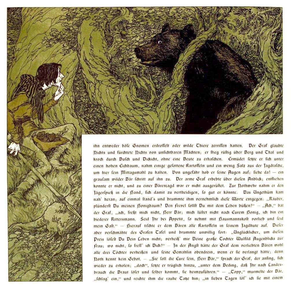 Die Bucher Der Chronika Der Drei Schwestern 1 (1900) – Heinrich Lefler Tablo
