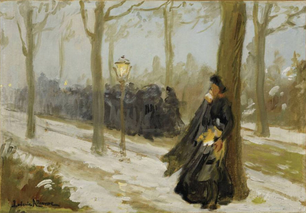 Die Trauernde (1920) - Ludovic Alleaume Tablo