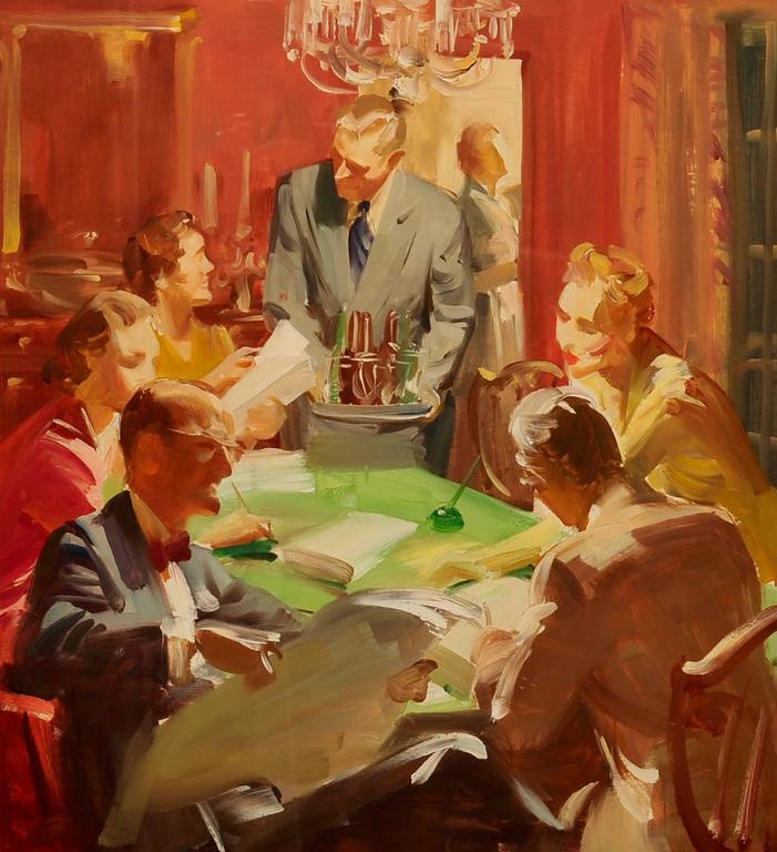 Dinner with Friends (1950) - Haddon Sundblom Tablo