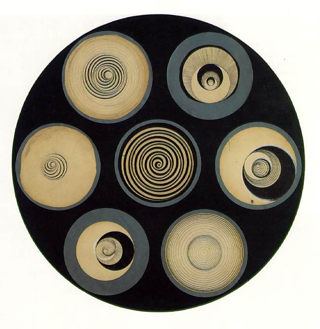 Disks Bearing Spirals (1923) – Marcel Duchamp Tablo