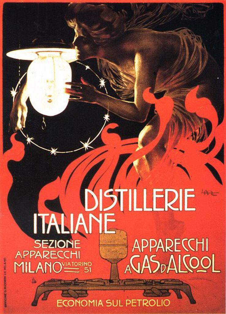 Distillerie italiane (1899) – Leopoldo Metlicovitz Tablo