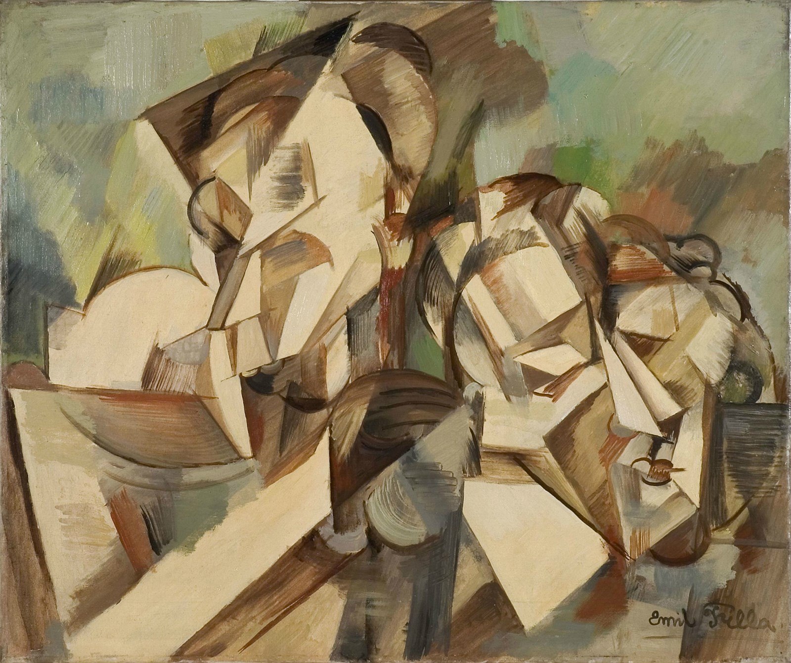 Diváci (1912) - Emil Filla Tablo