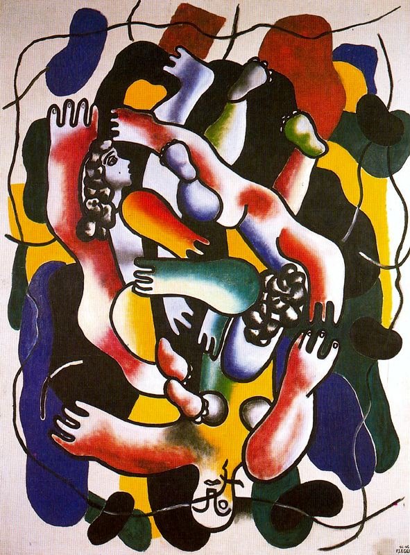 Divers polychrome - Fernand Léger Tablo