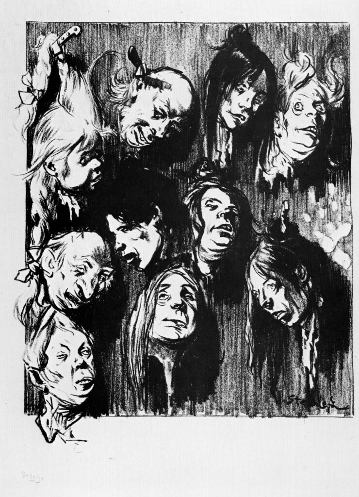 Dix Assassinats Pour Un Sou (1897) - Théophile Steinlen Tablo