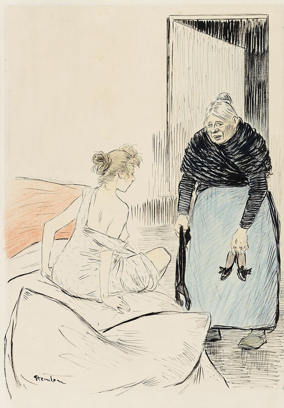 Doche original drawing – Théophile Steinlen Tablo