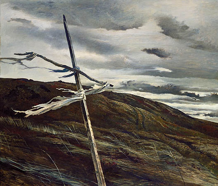 Dodge's Ridge (1947) - Andrew Wyeth Tablo