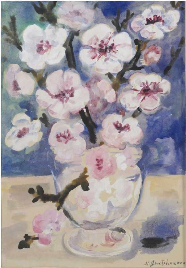 Dogwood Blossoms - Natalia Goncharova Tablo