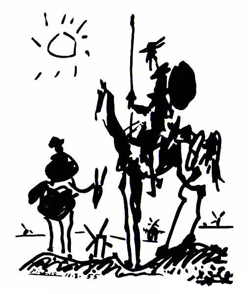 Don Quixote (1955) - Pablo Picasso Tablo