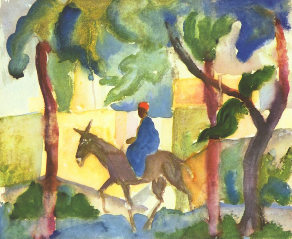 Donkey Rider - August Macke Tablo