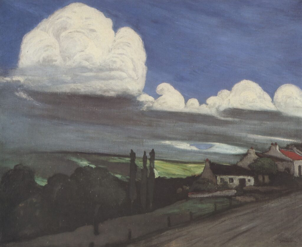 Dorf Im Gewitter (1895) - Théophile Steinlen Tablo