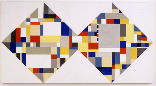 Double Diamond (1949) – Ilya Bolotowsky Tablo
