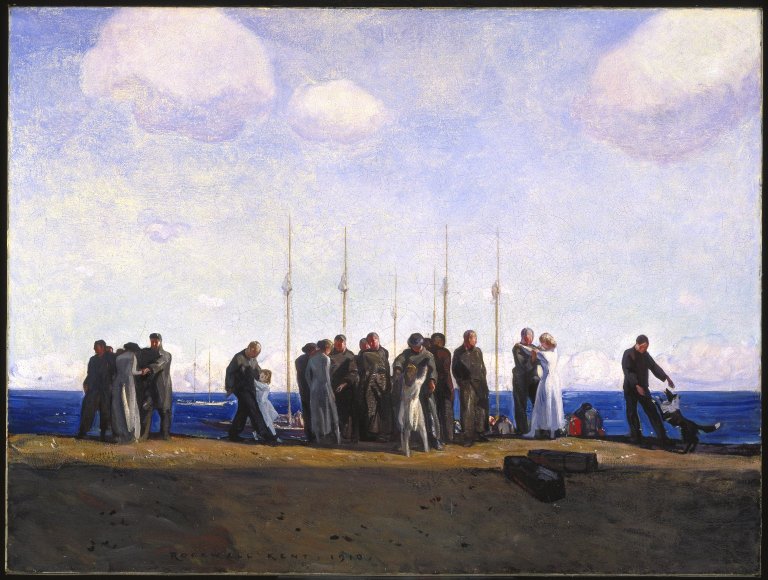 Down to the Sea (1910) - Rockwell Kent Tablo