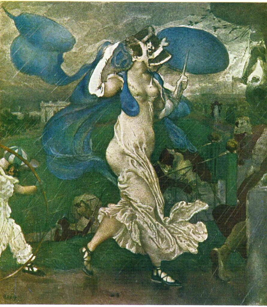 Downpour (1906) - Léon Bakst Tablo