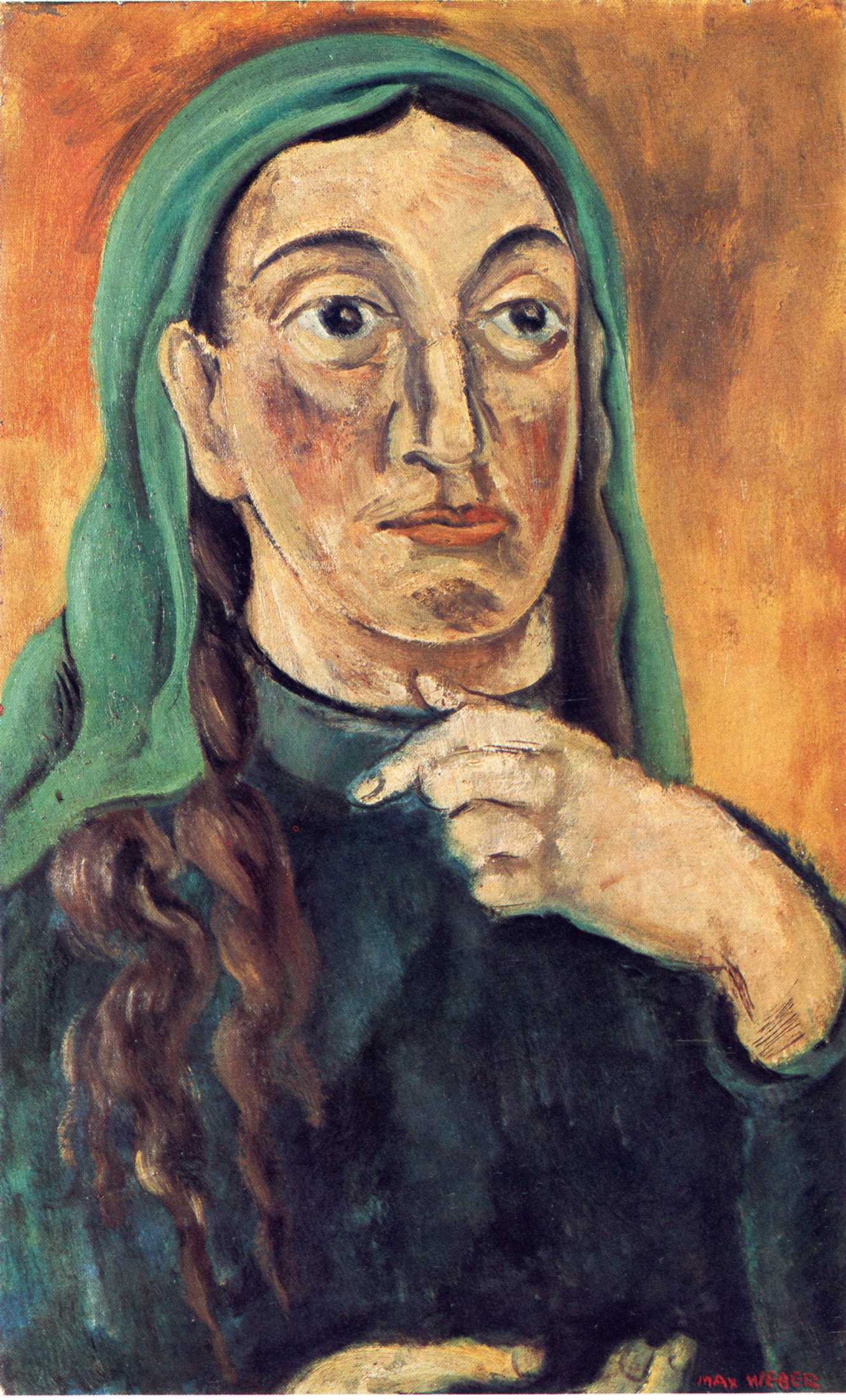Draped Head (1926) - Max Weber Tablo