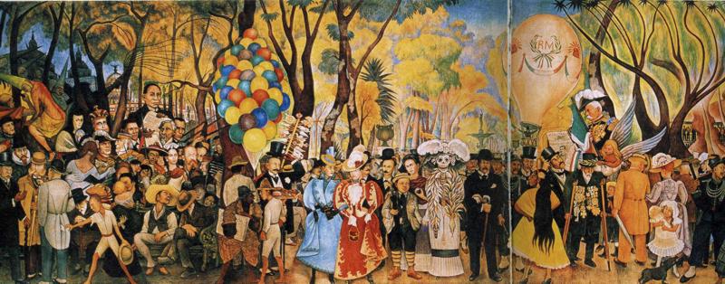 Dream of a Sunday Afternoon in Alameda Park (1948) – Diego Rivera Tablo