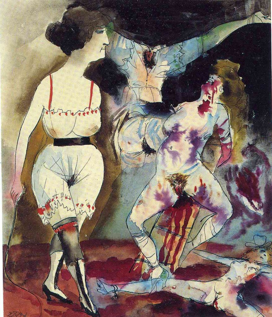 Dream of the sadist (1913) - Otto Dix Tablo