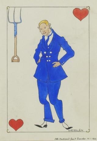 Dresdens spektrum Hjärter Knekt (1922) – Otto G. Carlsund Tablo