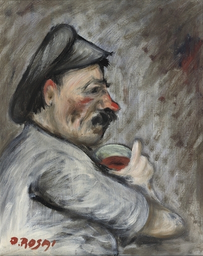 Drinking man – Ottone Rosai Tablo