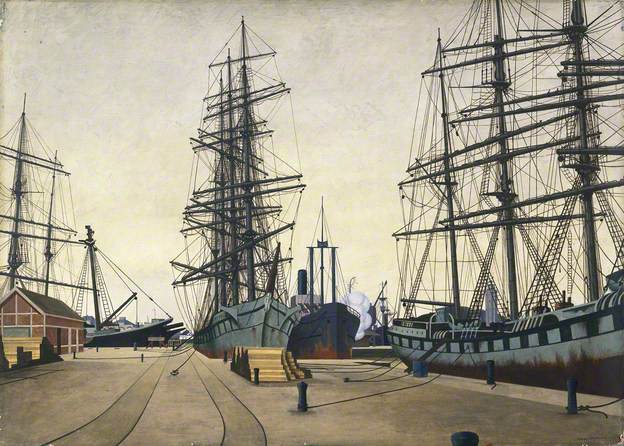 Dunkerque (1924) - Edward Wadsworth Tablo