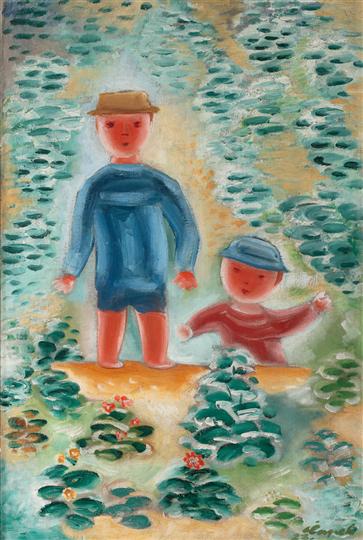 Dvě děti (1923) - Josef Čapek Tablo