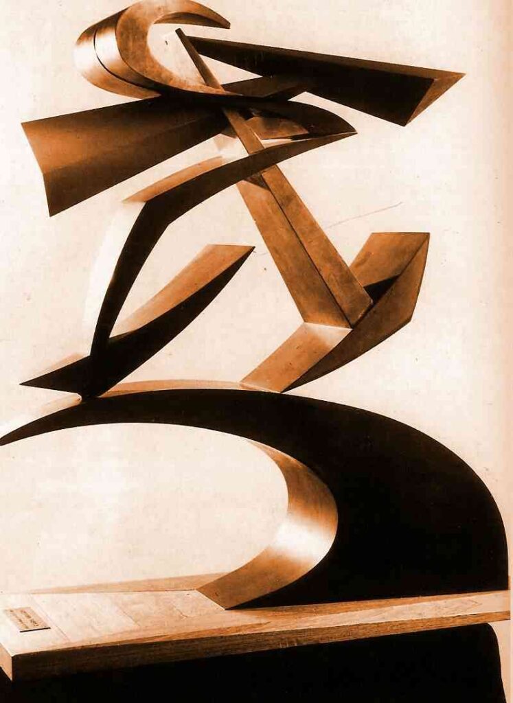 Dynamic of Boccioni's fist (1914) - Giacomo Balla Tablo
