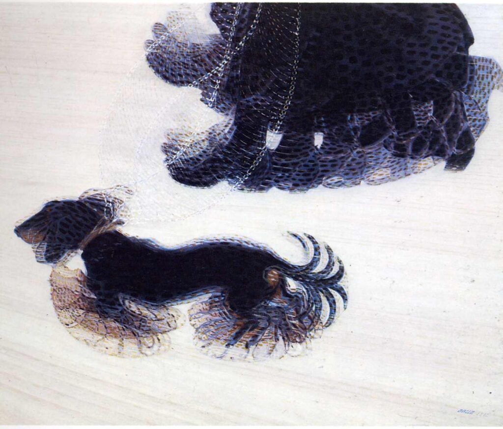Dynamism of a Dog on a Leash (1912) - Giacomo Balla Tablo