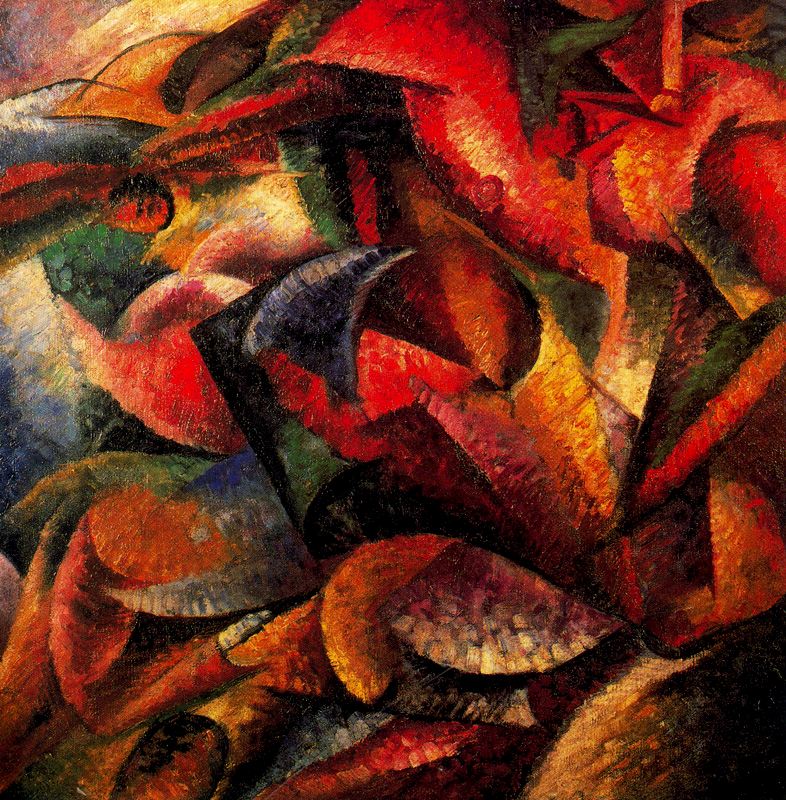 Dynamism of a Human Body (1913) – Umberto Boccioni Tablo