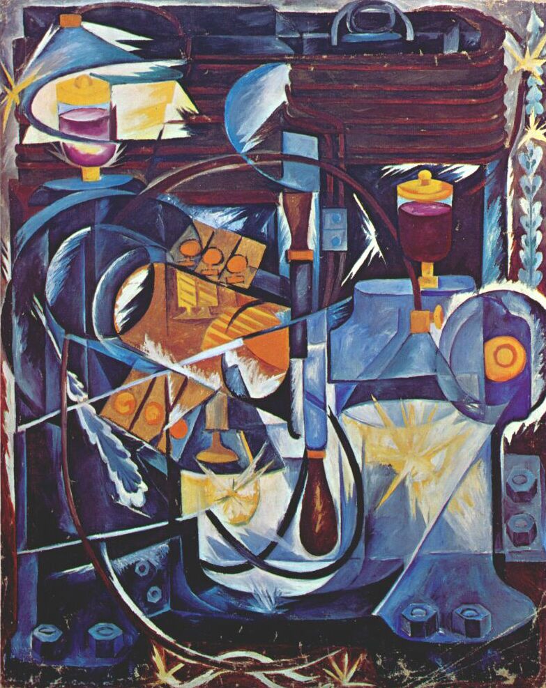Dynamo machine (1913) - Natalia Goncharova Tablo