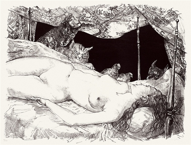 夢 (Dream) (1947) – Tsuguharu Foujita Tablo