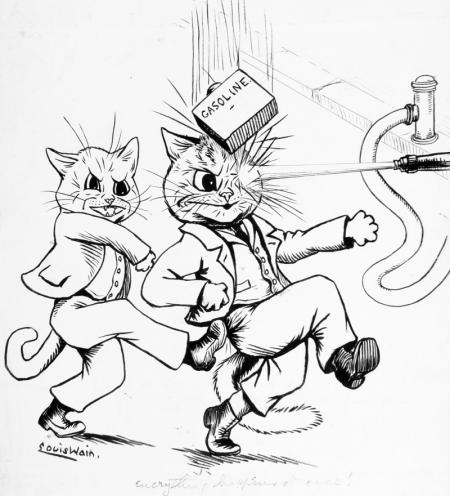 EVERYTHING HAPPENS AT ONCE! – Louis Wain Tablo
