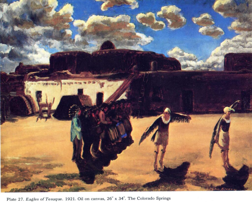 Eagles of Tesuque (1921) - John French Sloan Tablo