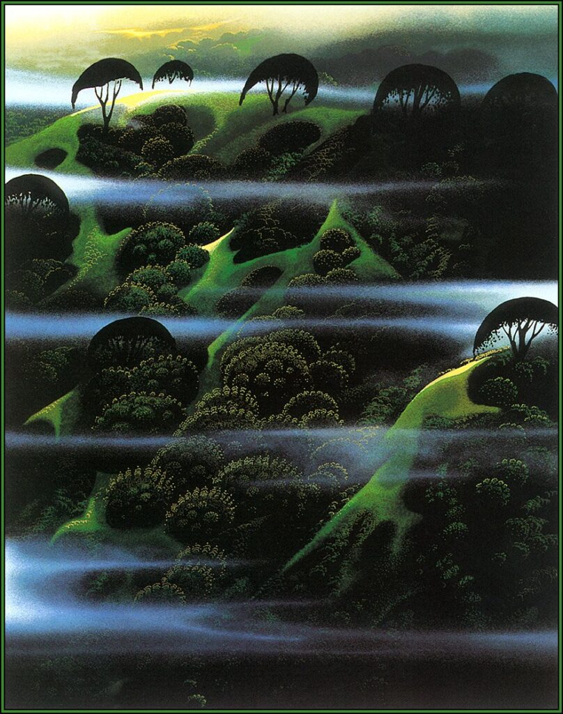 Early Morning Fog - Eyvind Earle Tablo