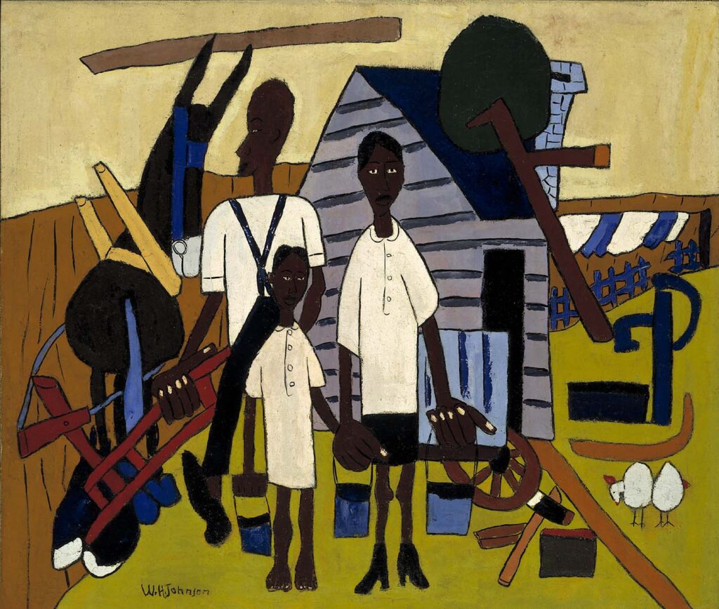 Early Morning Work (1940) - William H. Johnson Tablo