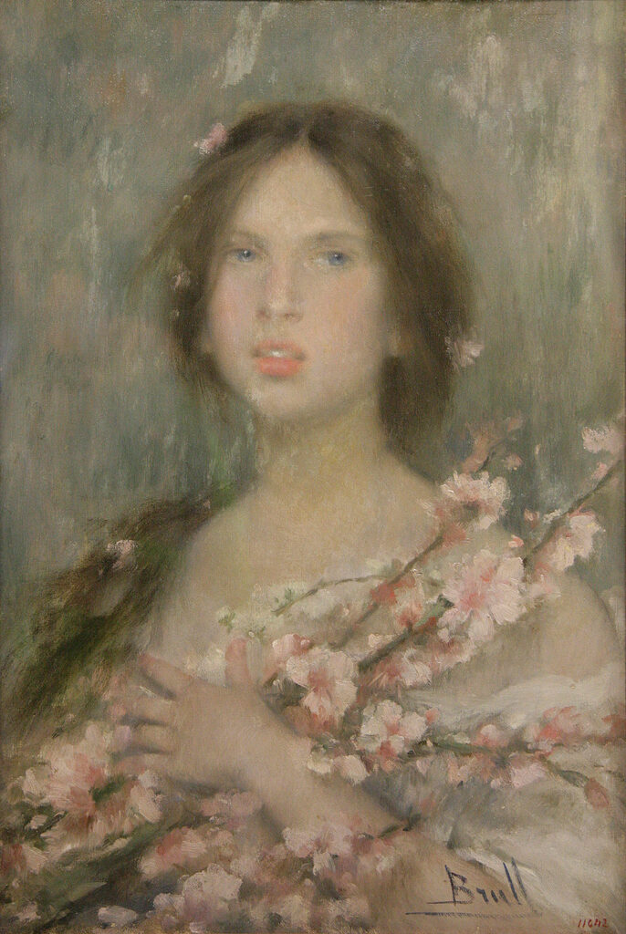 Early flowers (1896) - Joan Brull Tablo