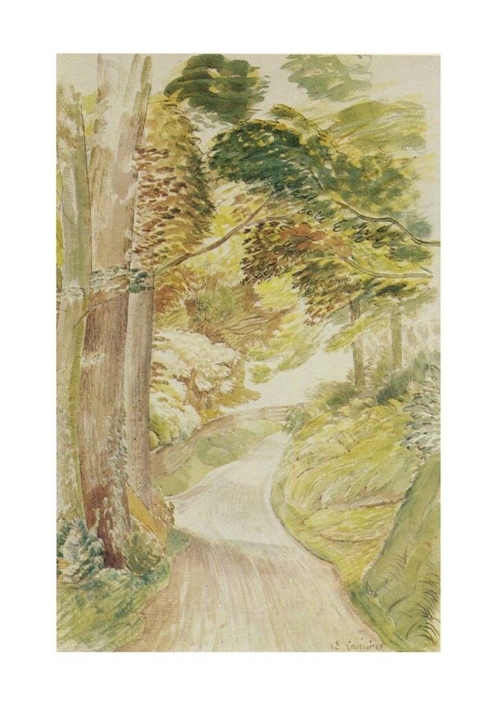 Eastdean Road Sussex - Eric Ravilious Tablo