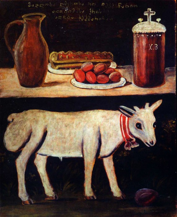 Easter lamb on Easter table – Niko Pirosmani Tablo
