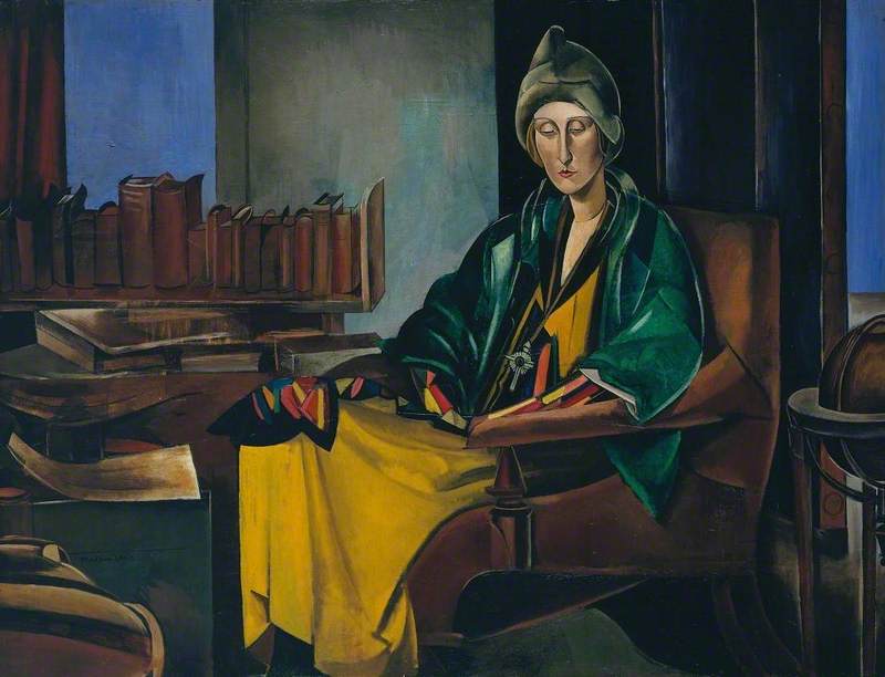 Edith Sitwell (1935) - Wyndham Lewis Tablo