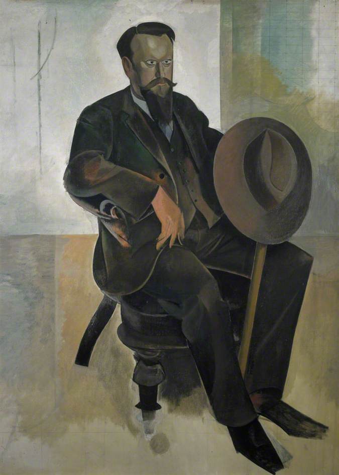 Edwin Evans (1923) - Wyndham Lewis Tablo